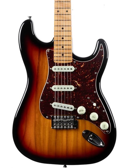 Guitarra eléctrica Eko Starter ST401 tipo Strat (diapasón de arce) - Sunburst