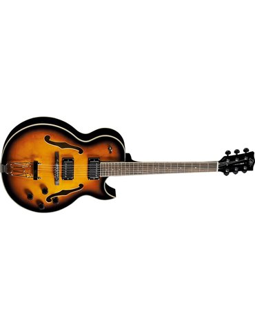 GUITARRA ELÉCTRICA EKO HOLLOWBODY JAZZ SINGLE CUT - SUNBURST 2