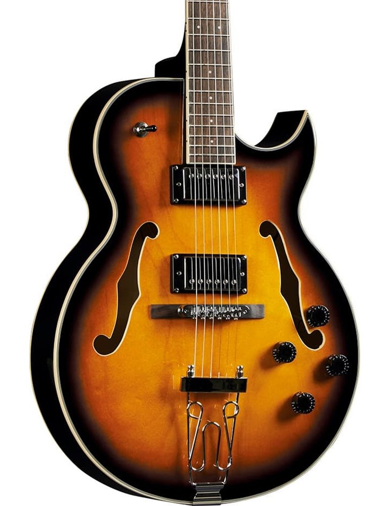 GUITARRA ELÉCTRICA EKO HOLLOWBODY JAZZ SINGLE CUT - SUNBURST