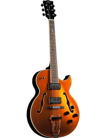 GUITARRA ELÉCTRICA EKO HOLLOWBODY JAZZ SINGLE CUT - GOLD 2