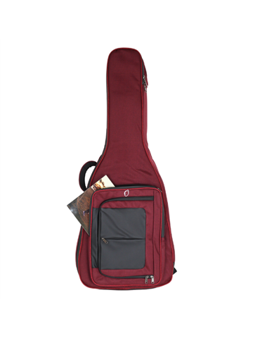 Funda Guitarra Clasica 20mm Ref. 45 Sin Logo005 - Rojo