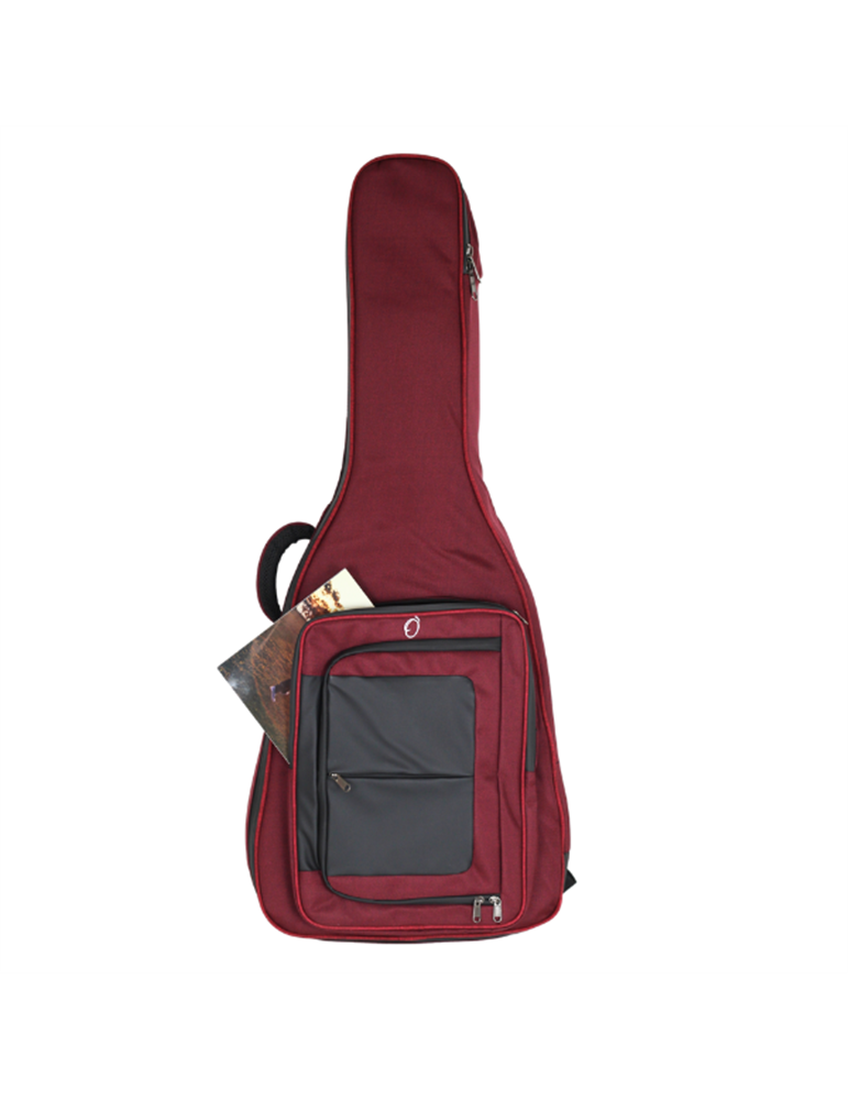 Funda Guitarra Clasica 20mm Ref. 45 Con Logo005 - Rojo