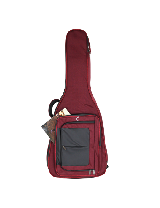 Funda Guitarra Clasica 20mm Ref. 45 Con Logo005 - Rojo