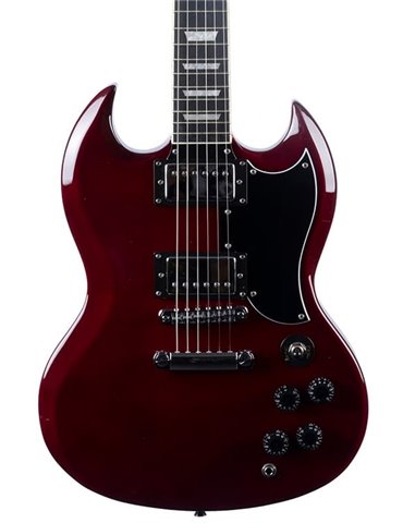 Guitarra eléctrica Eko Starter DV300 tipo SG - Roja