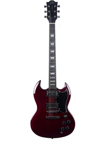 Guitarra eléctrica Eko Starter DV300 tipo SG - Roja 2