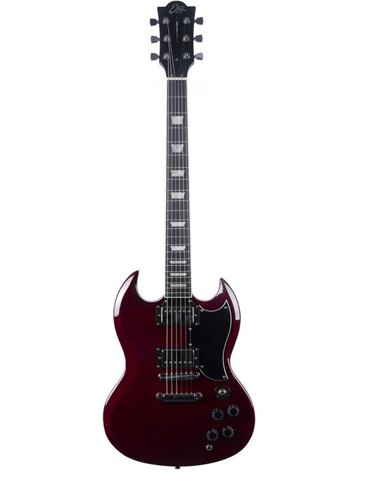 Guitarra eléctrica Eko Starter DV300 tipo SG - Roja