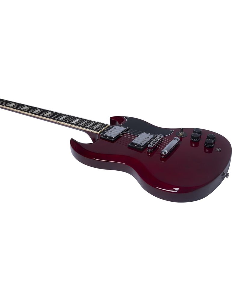 Guitarra eléctrica Eko Starter DV300 tipo SG - Roja
