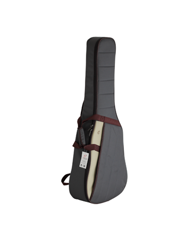 Funda Guitarra Acustica 20mm PE Ref. 46 Mochila041 - Negro beis