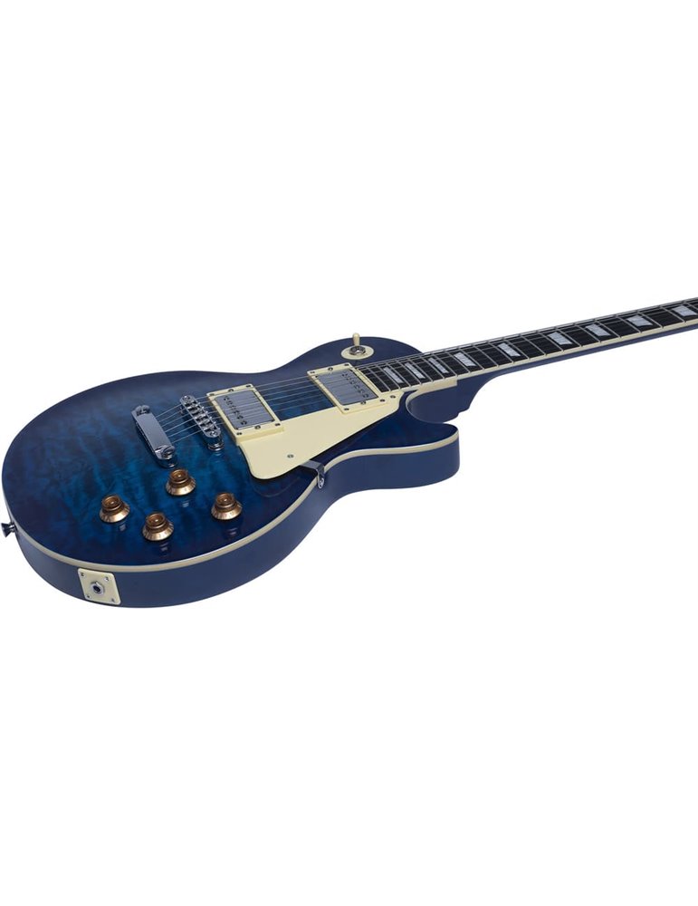 Guitarra eléctrica Eko Starter LS300 tipo LP - Azul Quilted