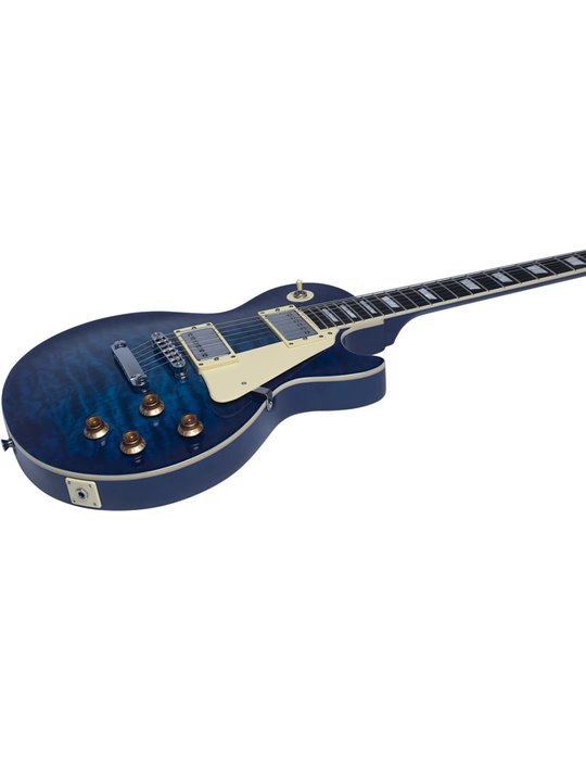 Guitarra eléctrica Eko Starter LS300 tipo LP - Azul Quilted