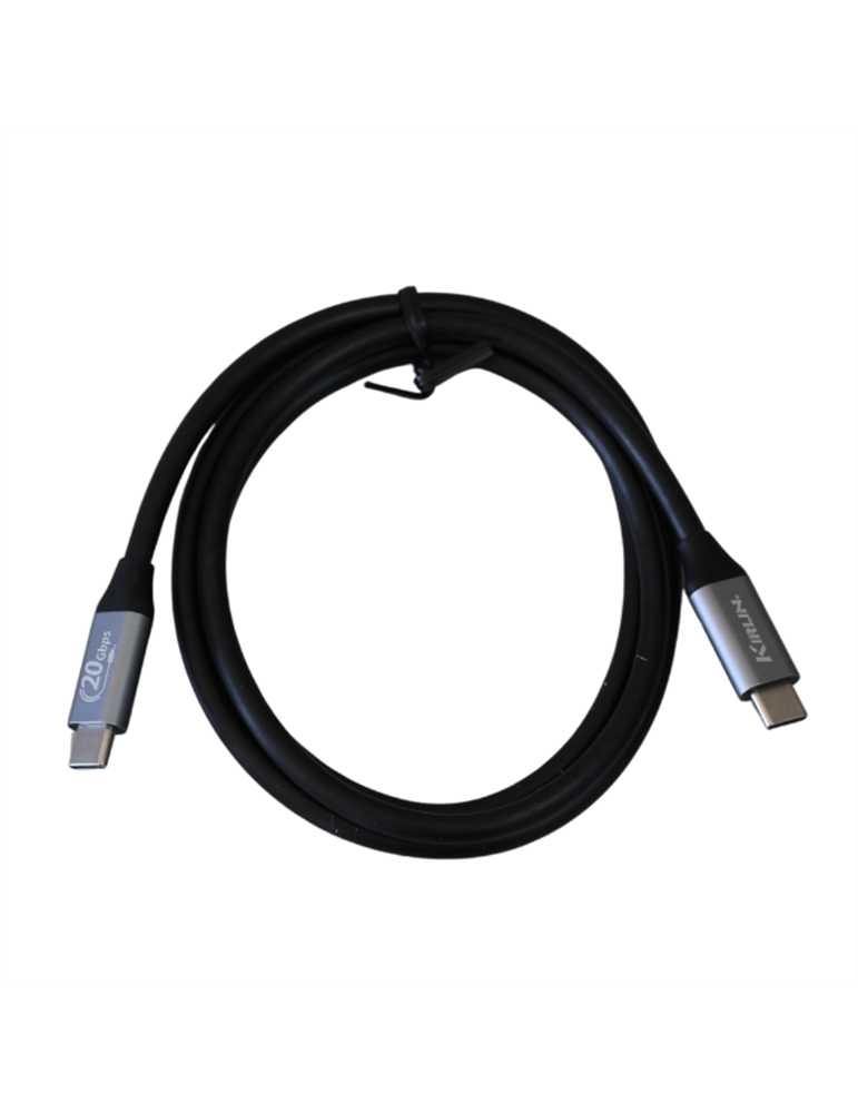 Cable Tipo C a Tipo C 20Gbps U3.2G2X2CC-1M001 - Negro