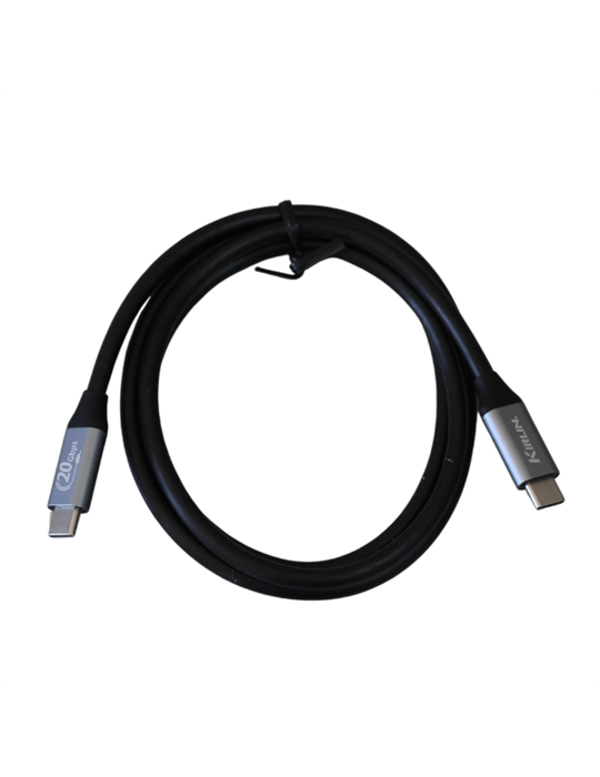 Cable Tipo C a Tipo C 20Gbps U3.2G2X2CC-1M001 - Negro