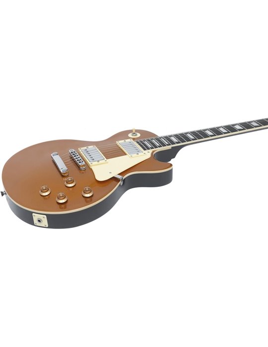 Guitarra eléctrica Eko Starter LS300 tipo LP - Dorada