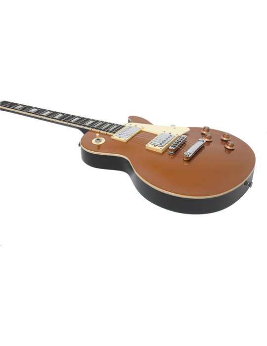 Guitarra eléctrica Eko Starter LS300 tipo LP - Dorada