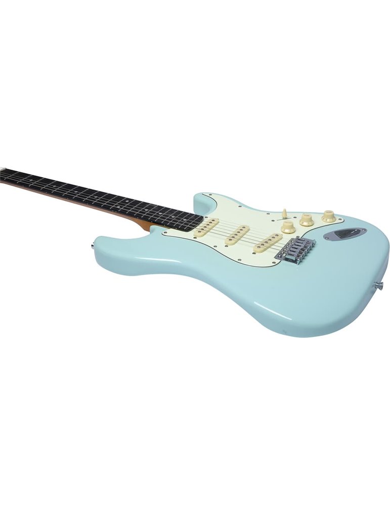 Guitarra eléctrica Eko Starter ST300 tipo Strat - Azul Daphne