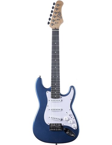 Guitarra eléctrica Eko Starter ST100 formato 3/4 tipo Strat - Azul Metálico 2