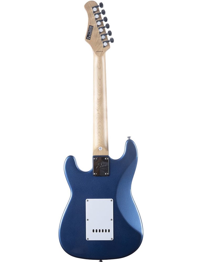 Guitarra eléctrica Eko Starter ST100 formato 3/4 tipo Strat - Azul Metálico