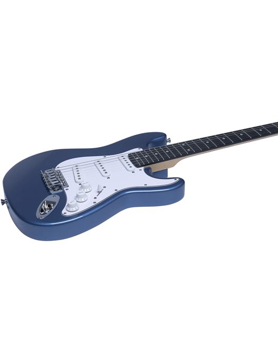 Guitarra eléctrica Eko Starter ST100 formato 3/4 tipo Strat - Azul Metálico