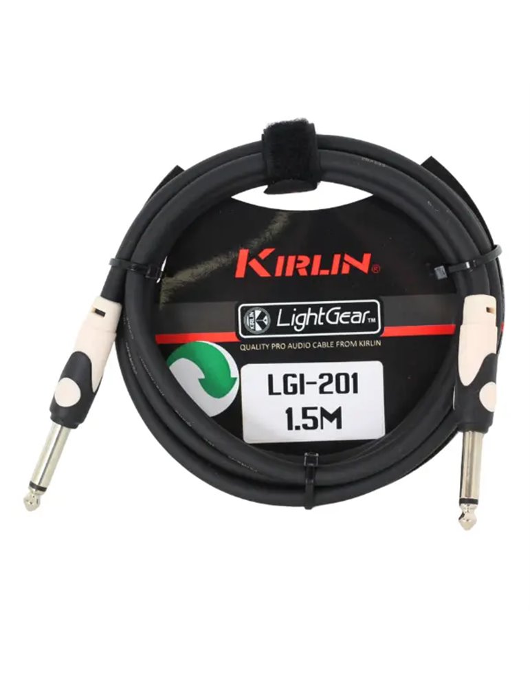Cable Instrumento LightGear Lgi-201-1.5M Jack - Jack 20 Awg001 - Negro