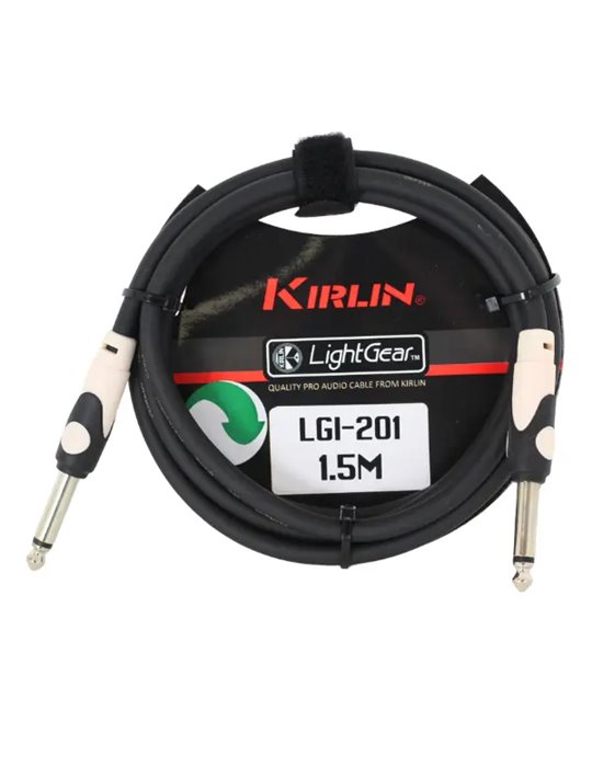 Cable Instrumento LightGear Lgi-201-1.5M Jack - Jack 20 Awg001 - Negro