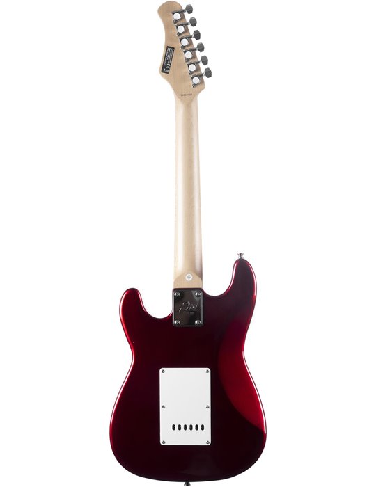Guitarra eléctrica Eko Starter ST100 formato 3/4 tipo Strat - Roja Cromo