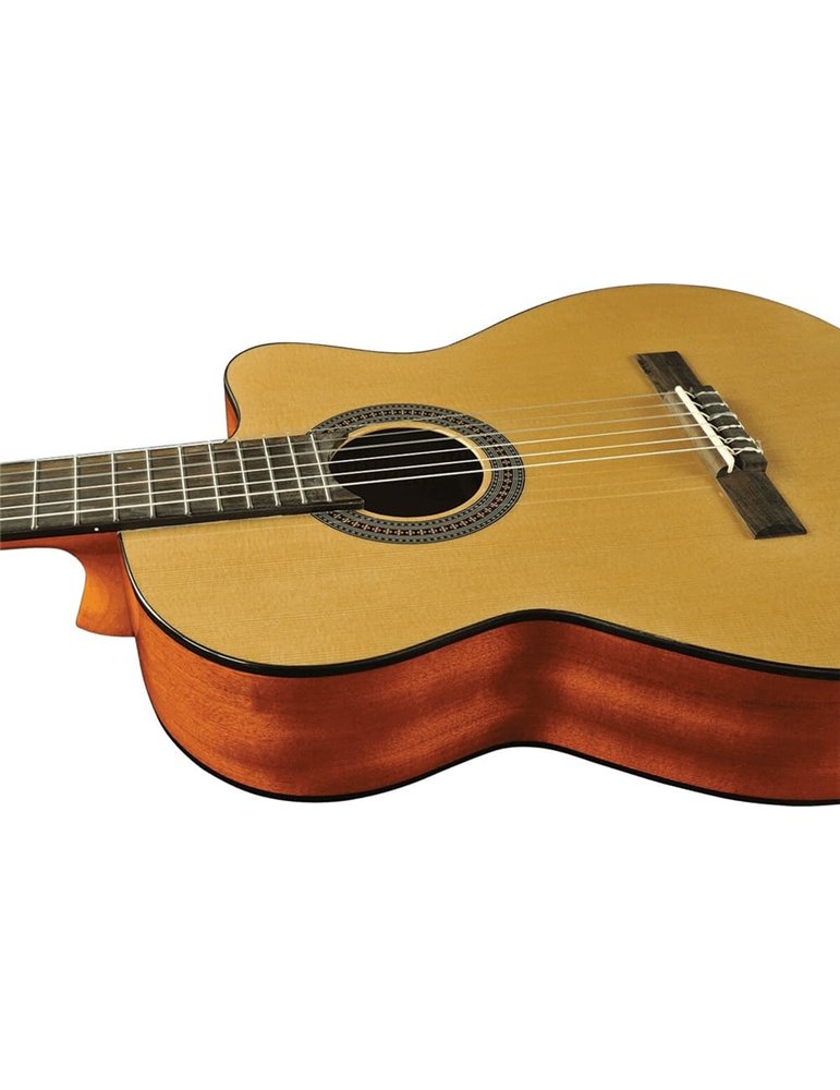GUITARRA CLÁSICA 4/4 VIBRA 150 E/A CUTAWAY - NATURAL