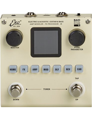 BOX ALL IN ONE PARA GUITARRA Y BAJO  ELÉCTRICO -  (Batería Recargable y Bluetooth)