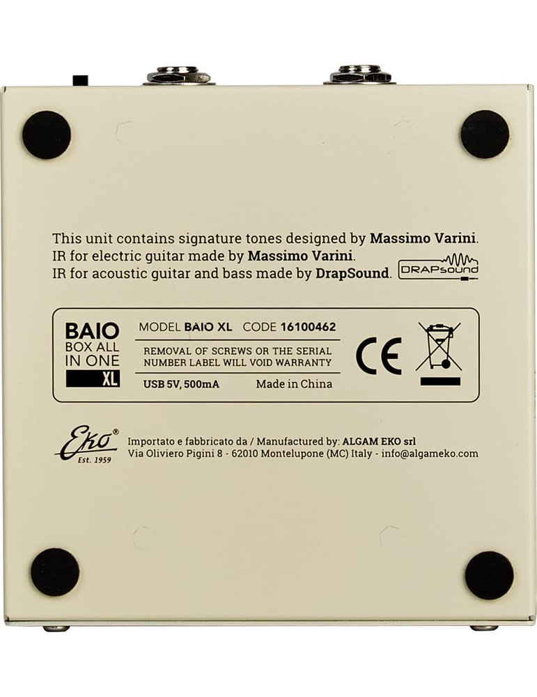 BOX ALL IN ONE PARA GUITARRA Y BAJO  ELÉCTRICO -  (Batería Recargable y Bluetooth)