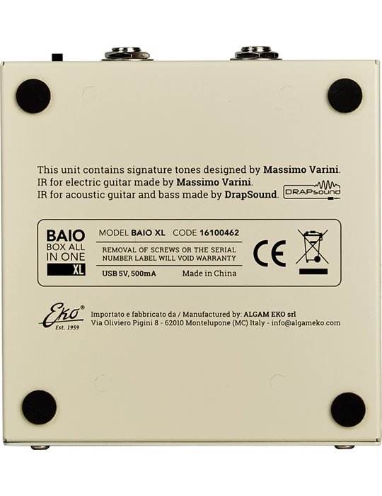 BOX ALL IN ONE PARA GUITARRA Y BAJO  ELÉCTRICO -  (Batería Recargable y Bluetooth)
