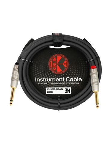Cable Instrumento Silent Plug Ip-201Prg-Silent-3M Jack - Jack 20 Awg001 - Negro