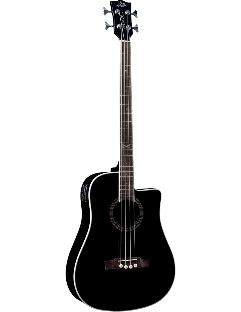 BAJO ACÚSTICO DREADNOUGHT CUTAWAY ELECTRO NEGRO