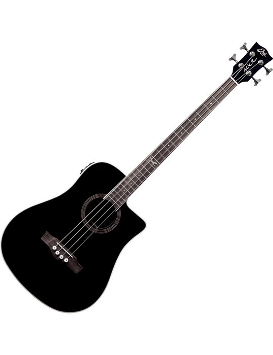 BAJO ACÚSTICO DREADNOUGHT CUTAWAY ELECTRO NEGRO