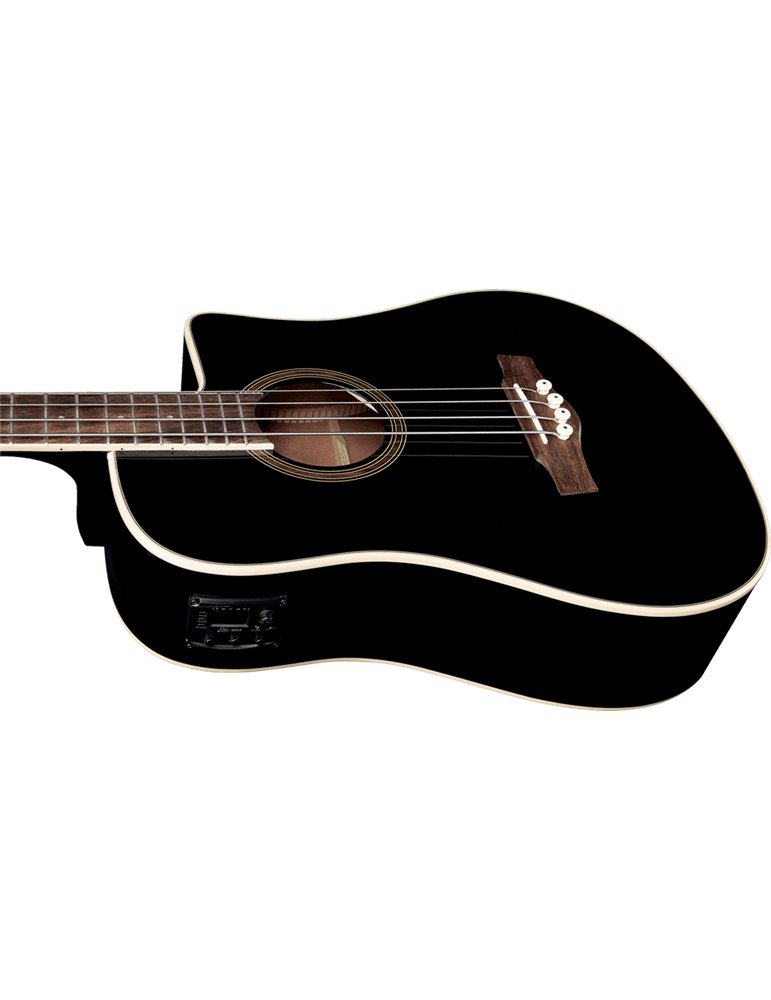 BAJO ACÚSTICO DREADNOUGHT CUTAWAY ELECTRO NEGRO