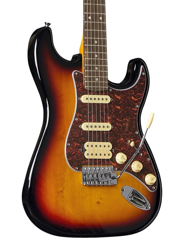 Guitarra eléctrica Eko Starter ST350 tipo Strat vintage HSS - Sunburst