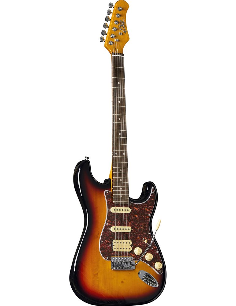 Guitarra eléctrica Eko Starter ST350 tipo Strat vintage HSS - Sunburst