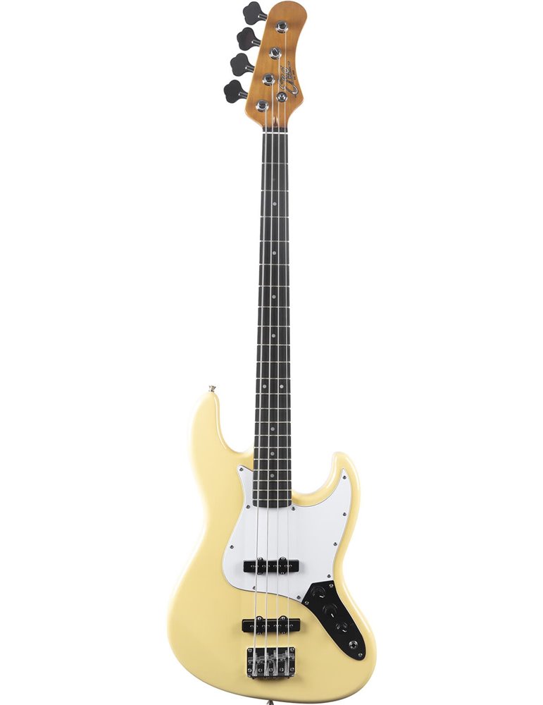 Bajo eléctrico Eko Starter JB300 tipo Jazz - Crema