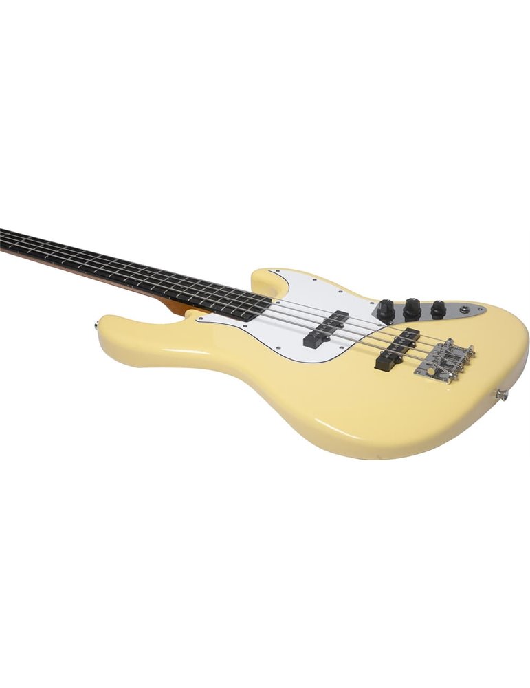 Bajo eléctrico Eko Starter JB300 tipo Jazz - Crema