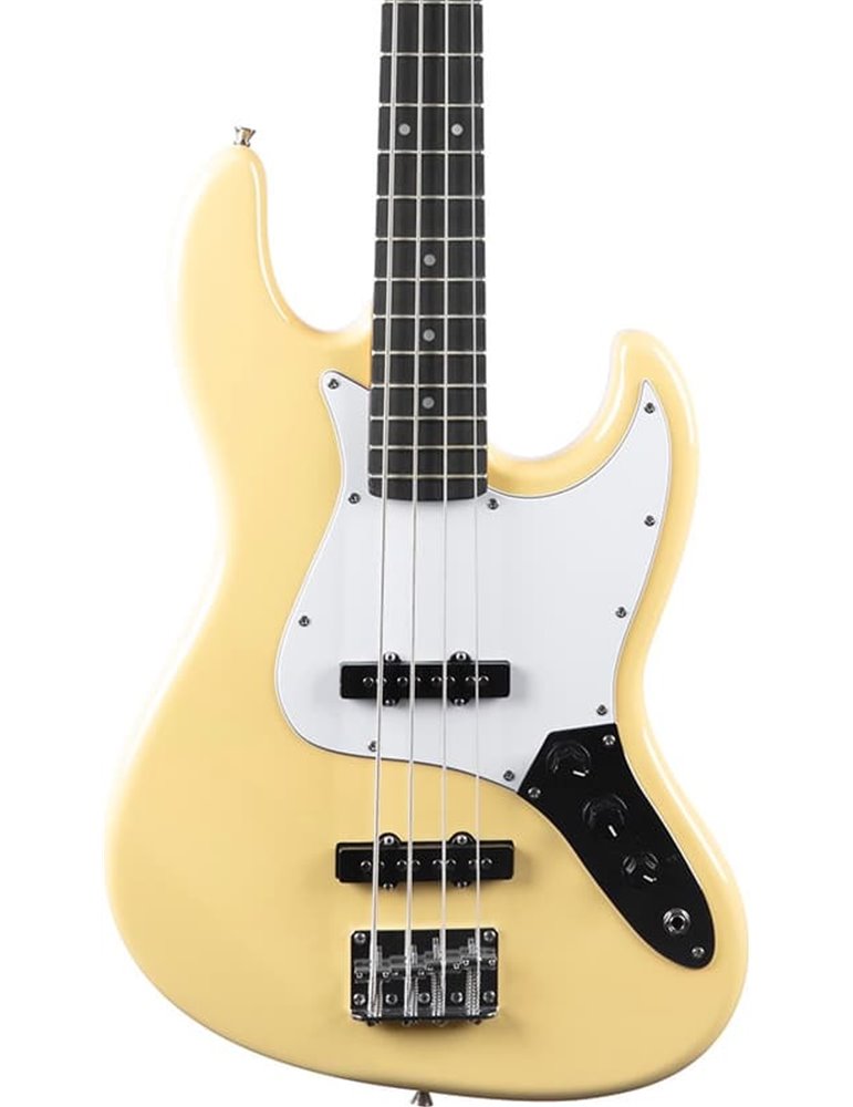 Bajo eléctrico Eko Starter JB300 tipo Jazz - Crema