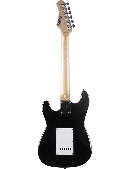 Guitarra eléctrica Eko Starter ST100 formato 3/4 tipo Strat - Negra