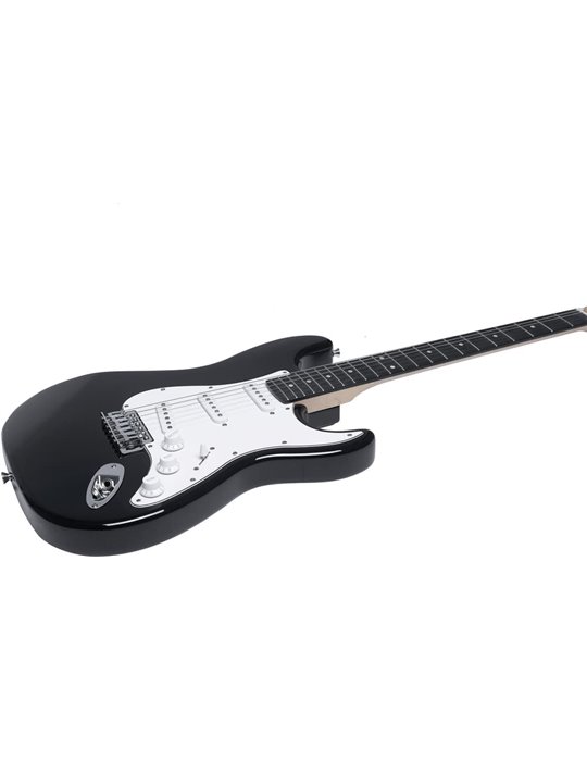 Guitarra eléctrica Eko Starter ST100 formato 3/4 tipo Strat - Negra