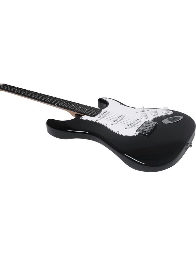 Guitarra eléctrica Eko Starter ST100 formato 3/4 tipo Strat - Negra