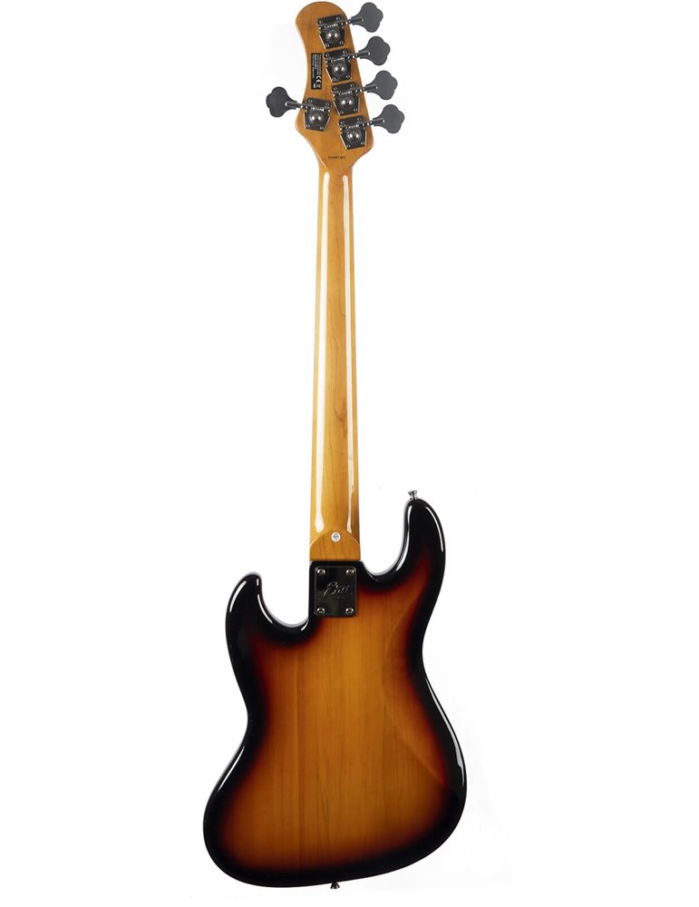 Bajo eléctrico Eko Starter JB300 de 5 cuerdas - Sunburst