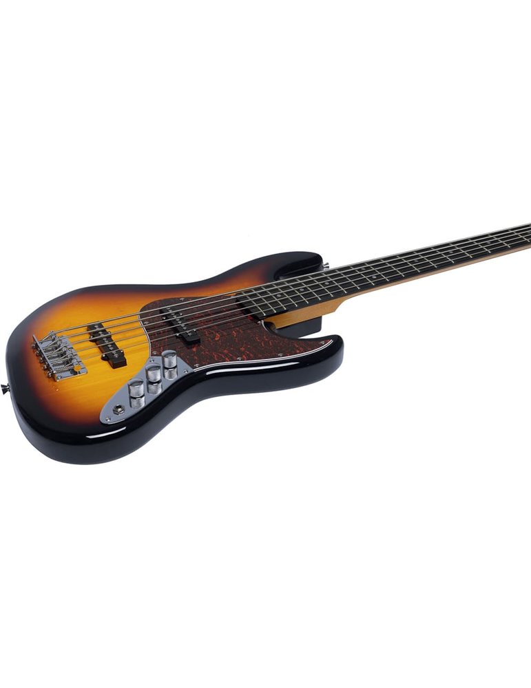 Bajo eléctrico Eko Starter JB300 de 5 cuerdas - Sunburst