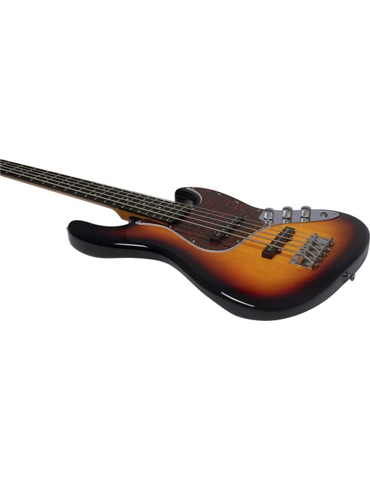 Bajo eléctrico Eko Starter JB300 de 5 cuerdas - Sunburst