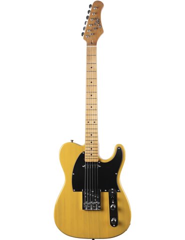 Guitarra eléctrica Eko Starter TL401 tipo Tele (diapasón de arce) - Butterscotch 2