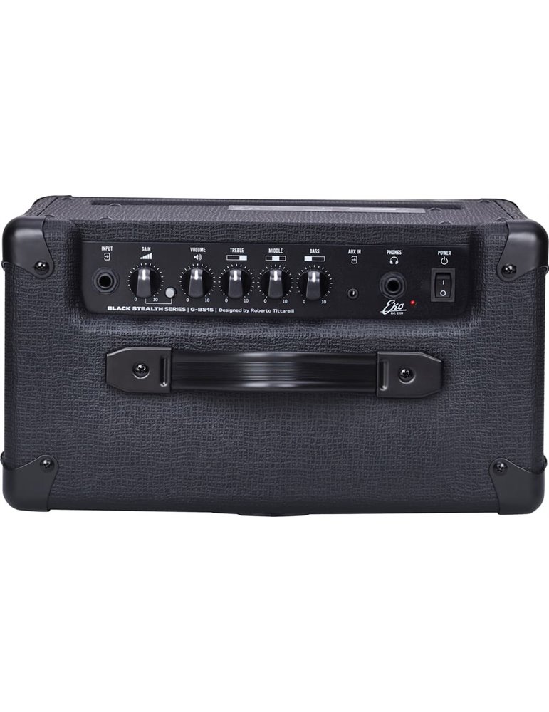 AMPLIFICADOR GUITARRA EKO COMBO BS15 BLACK STEALTH 1 x 8" - 15W 
