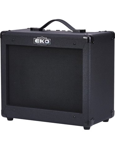 AMPLIFICADOR GUITARRA EKO COMBO BS25 BLACK STEALTH REVERB 1 x 10" - 25W 