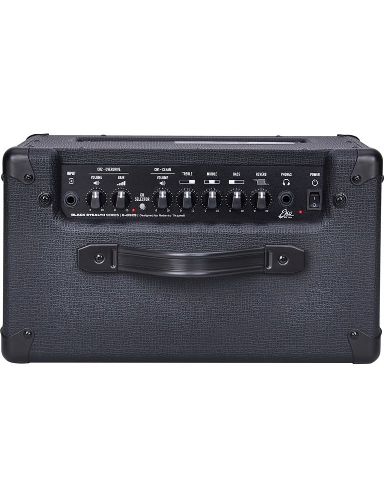 AMPLIFICADOR GUITARRA EKO COMBO BS25 BLACK STEALTH REVERB 1 x 10" - 25W 