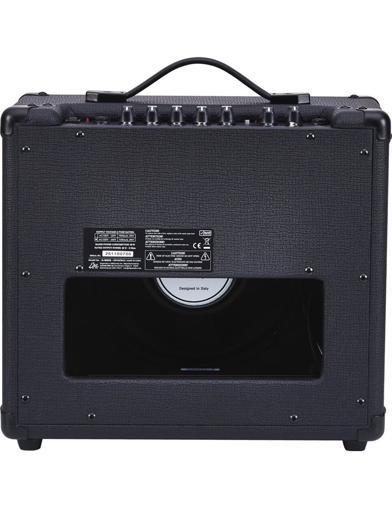 AMPLIFICADOR GUITARRA EKO COMBO BS25 BLACK STEALTH REVERB 1 x 10" - 25W 