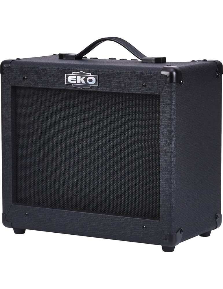 AMPLIFICADOR GUITARRA EKO COMBO BS25 BLACK STEALTH REVERB 1 x 10" - 25W 